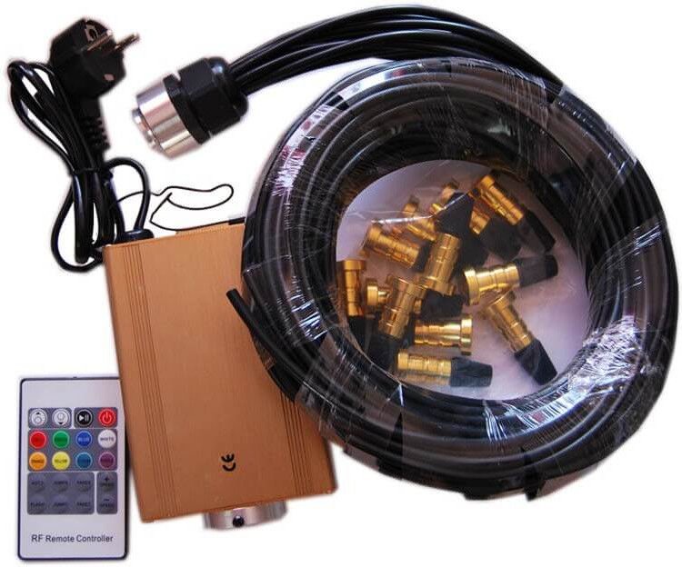 16W warmweißes Glasfaser-Beleuchtungsset für Sauna/Hammam (12 Lichtpunkte) 2