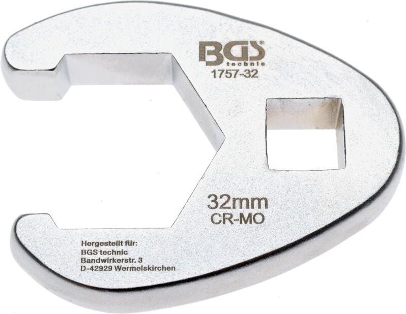 Bgs Technic - Hahnenfußschlüssel Antrieb Innenvierkant 12,5 mm (1/2') sw 32 mm