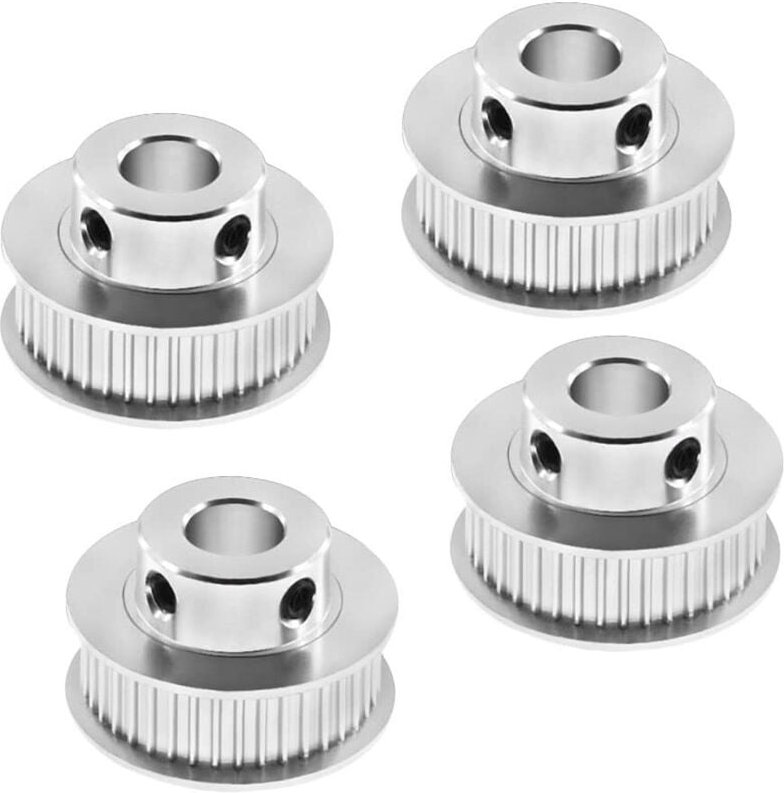 GT2-Riemenscheibe, 4 Stück, GT2-Zahnriemenscheibe, GT2-Riemenscheibe, Zahnriemenscheibe aus Aluminiumlegierung, Aluminiu...