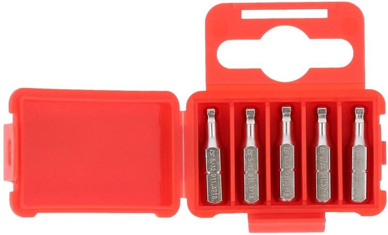 1/4' Bit Innensechskant, 25mm, Kugelkopf, 5/32', 5er Pack