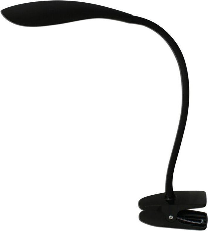 Naeve Alf LED Klemm- und Clip-On Lampe Schwarz 3000K