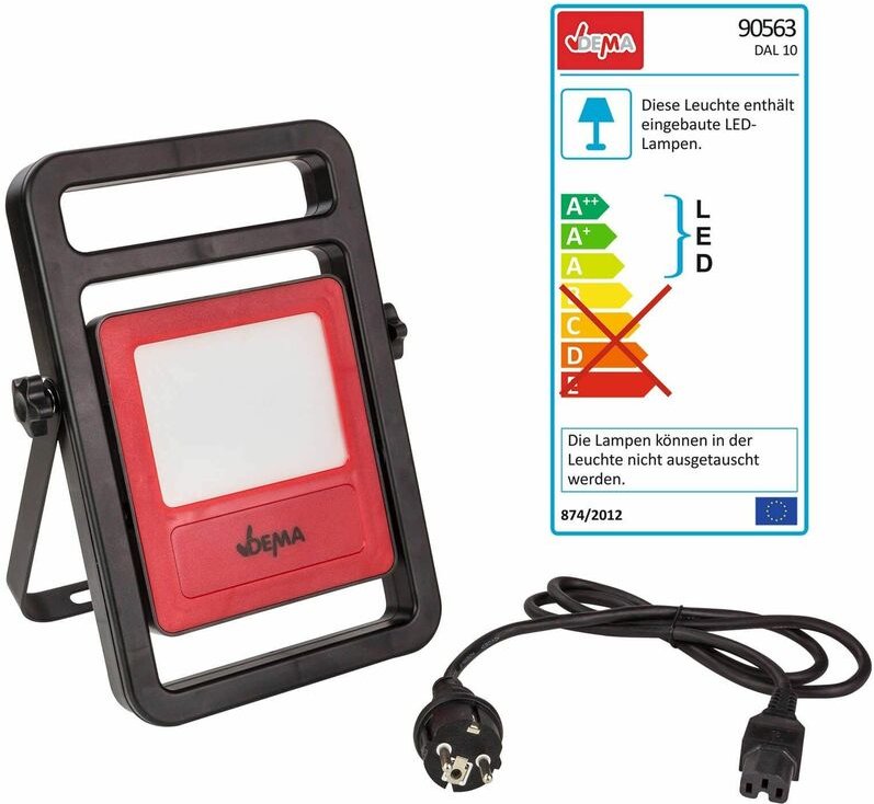 LED Akku Arbeitslampe Werkstattlampe Stablampe Handlampe Arbeitsleuchte DAL 10