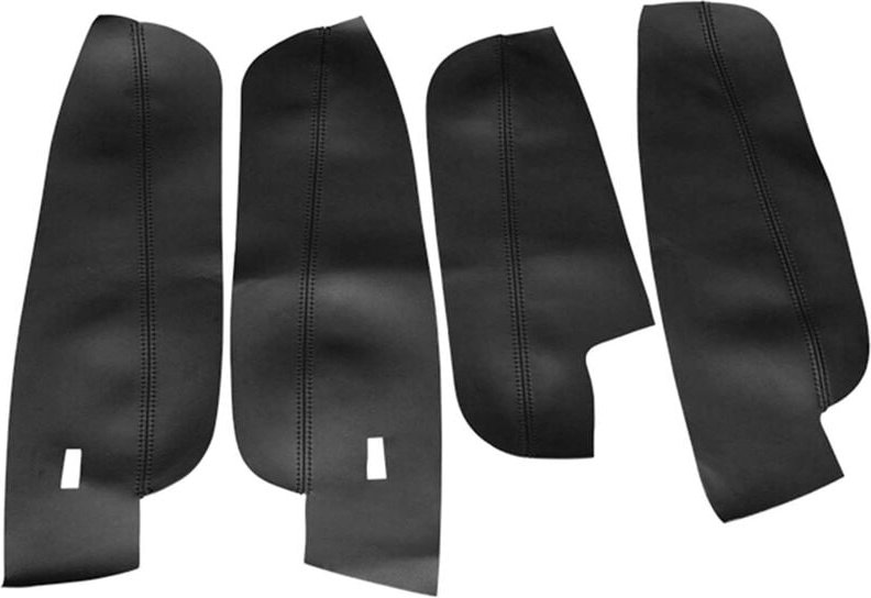 Tlily - stücke Mikrofaser Leder Innen Tür Griff Armlehne Panel Abdeckung Schutz Trim Für Tiguan 2017 2018 2019