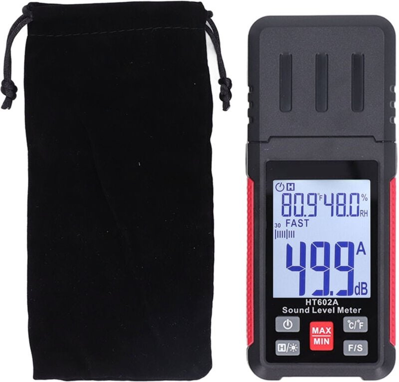 Digitaler Schallpegelmesser, kapazitives Mikrofon 30–130 dBA, Audio-Dezibel zur Erkennung