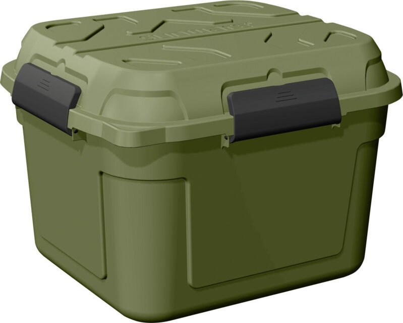 Q-line wasserdichte Aufbewahrungsbox 90L grün schwarz Outdoor Camping-Kiste - Sunware