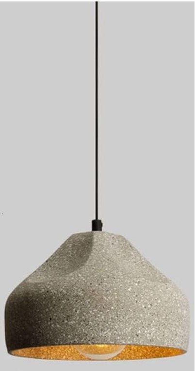 Moderner Zement-Kronleuchter, nordische industrielle Beton-Deckenpendelleuchte, kreative schwarze Zementlampe für