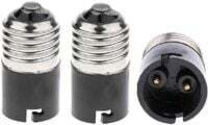 Ersandy - fineled E27-auf-B22-Glühbirnen-Adapter – Konverter, E27-Edison-auf-B22-Bajonett-Glühbirnensockel-Konverter (3e...