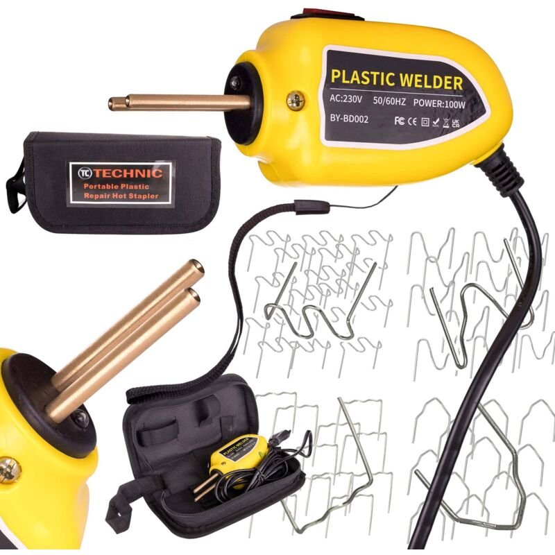 Mini-Pistolenschweissgerät Für Kunststoff 100w 230v Klammernsatz