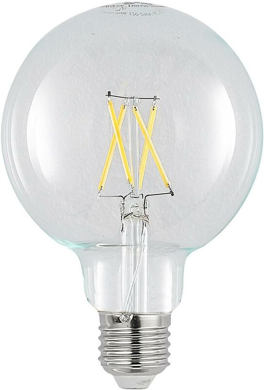 LED-Lampe E27 4W 2.700K G95 Globe, Filament, klar