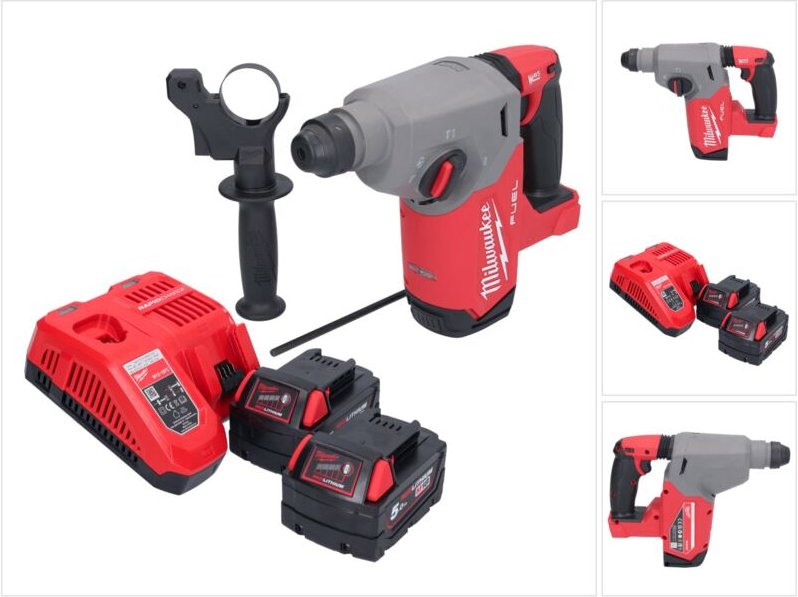 M18 FH-502 Akku Bohrhammer 18 v 2,5 j sds plus Brushless + 2x Akku 5,0 Ah + Ladegerät - Milwaukee