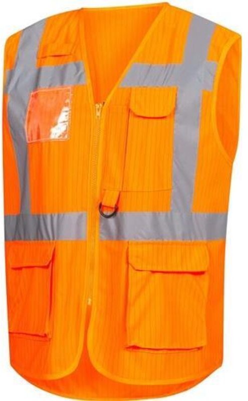 Warnweste 7118 Größe xl neonorange en iso 13688/EN iso 20471/EN 1149