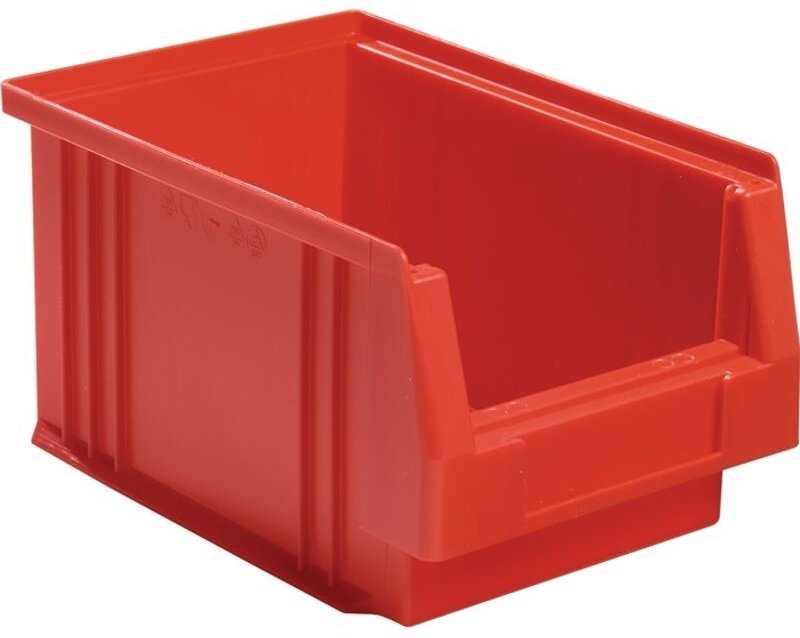 La-ka-pe 01750 02 01 Sichtlagerkasten plk L230xB150xH125mm pp rot
