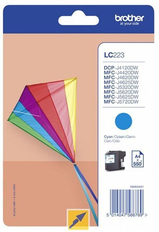 Tintenpatrone Originalzubehör LC-223C ca. 550 Seiten cyan 5,9ml