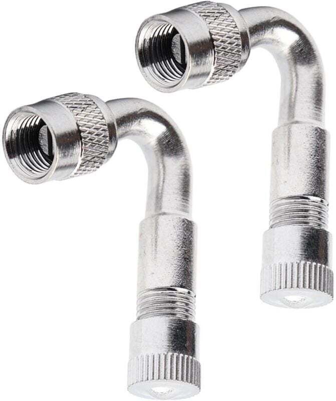 10 Kupferventilverlängerungen, Winkelventiladapter, Autoventilverlängerung, Reifenventilverlängerung, Winkelventil für A...