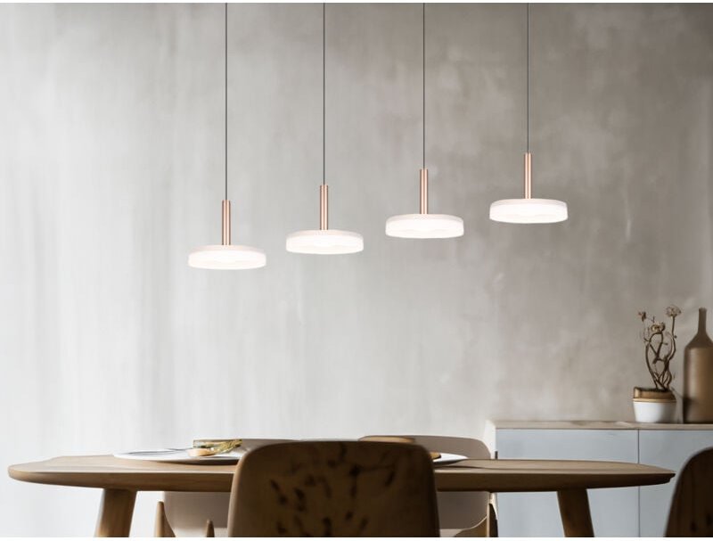 Thumbnail - Led Pendelleuchte celeste 4-flammig höhenverstellbar Glas Weiß, b: 115cm