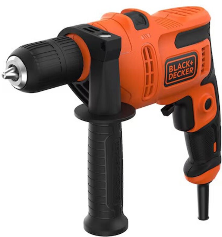 BEH200 Black&decker Perceuse à percussion Black&decker BEH200 500W mandrin sans clé