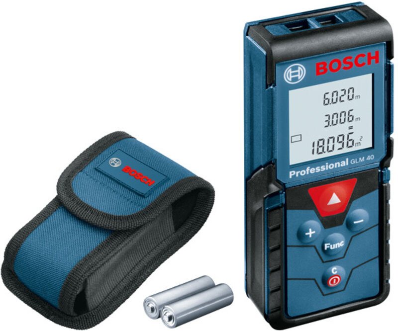 Bosch Laser-Entfernungsmesser glm 40 Professional mit Schutztasche