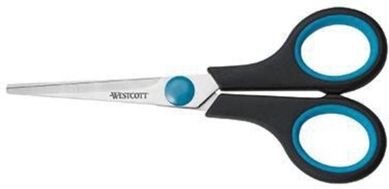 Thumbnail - Universalschere Easy Grip 140mm Rechtshänder Stahl schwarz/blau