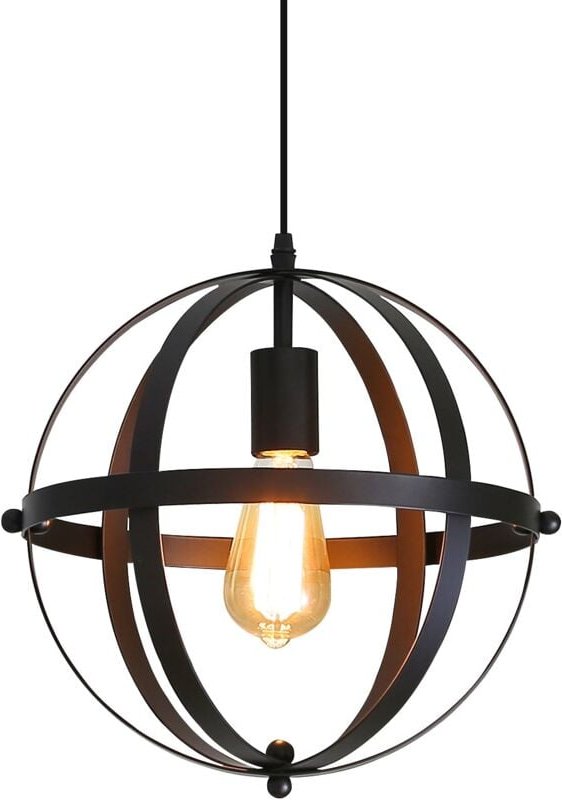 GOECO Pendelleuchte Industriell und Vintage Metall Kronleuchter E27 Basis Für Wohnzimmer Schlafzimmer Esszimmer Büro Bar...