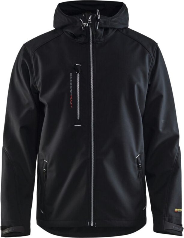 Blakläder Softshell Jacke, schwarz / silber, Unisex-Größe: L