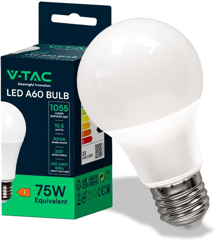 LED-Lampe VT-2112-N, E27, 10,5 w, 3000 k, 1055 lm - V-tac