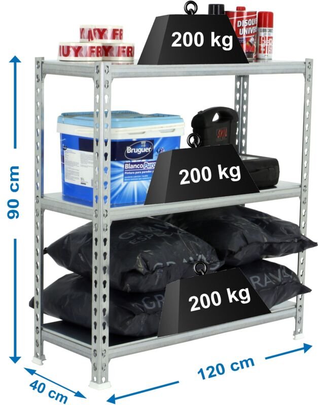 Simonrack Simonclick Megaplus 3/400 Galvanisierte Regal