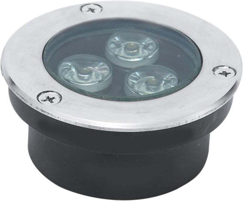 Foco led ultrafino para piscina, empotrable, para jardín, terraza, 3 w, para exterior, iluminación de césped (color: bla...