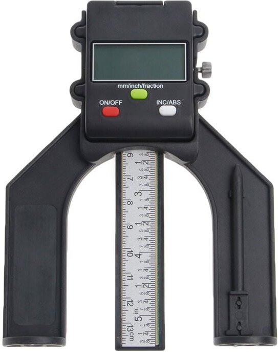 Jauge de Profondeur Numérique 0-80mm avec Pieds Autostables Magnétiques, Jauge de Hauteur Profondeur Numérique inc/abs, ...