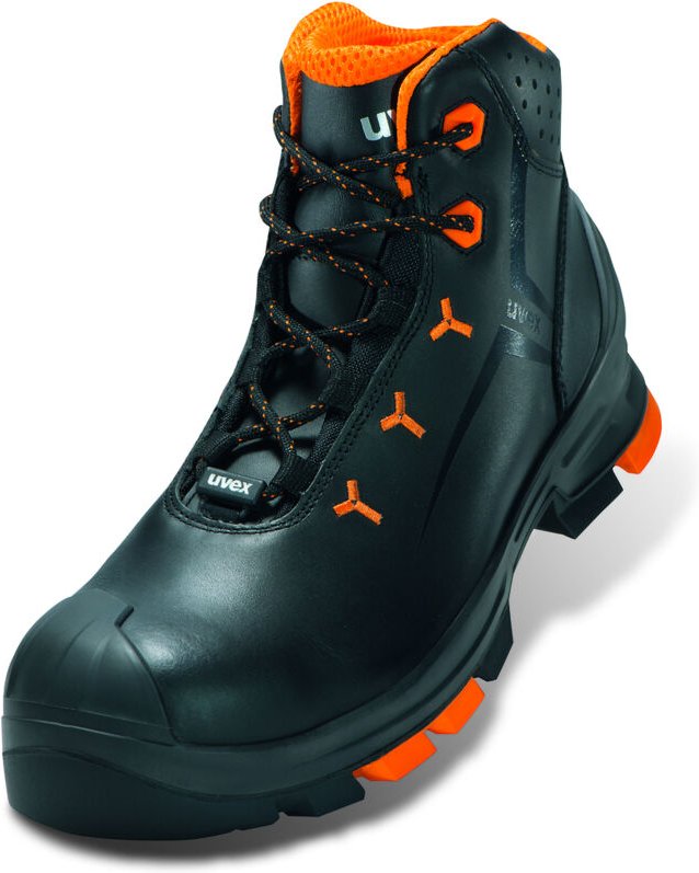 UVEX 2 Sicherheits-Stiefel Gr. 40 W11 S3L ESD SR schwarz/orange 6503.2