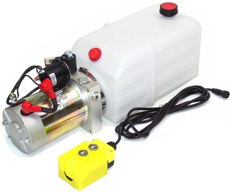 Thumbnail - Apex - Hydraulikaggregat 8L Hydraulikpumpe 55343 Pumpe 12V 180bar lkw Kipper Anhänger