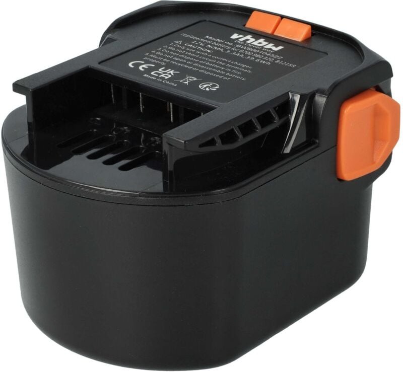 1x Akku kompatibel mit aeg bsb 12 stx, bsb 12 g, bs 12 g, B1220R, B1215R, B1214G, bss 12 rw Werkzeug (3300 mAh, NiMH, 12...