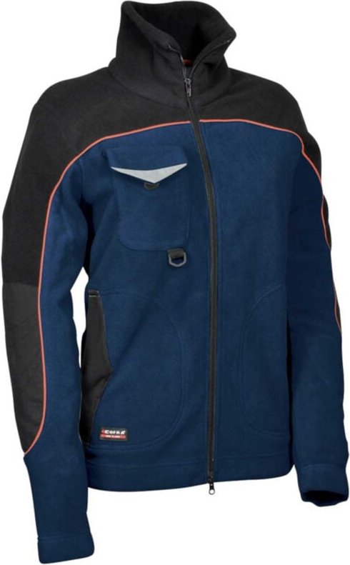 Damen Fleece-Reiterjacke Marineblau Schwarz Cofra Größe s