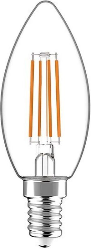 LED's light LED Filament Leuchtmittel - Kerze C35, E14, 4,5W, 2700K, Klar 330° - 470 lm