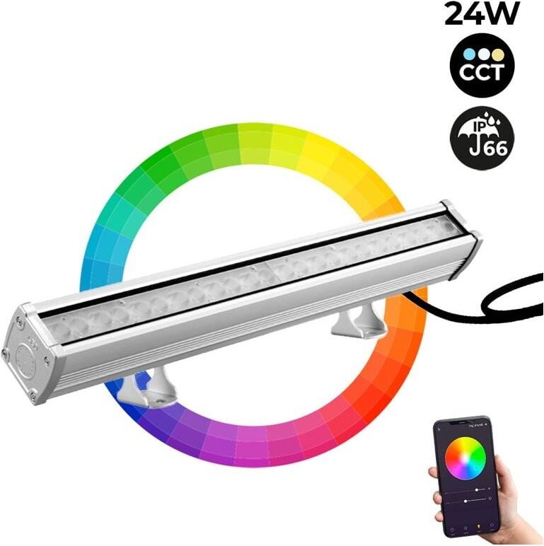 Thumbnail - LED Wandfluter RGB+CCT 24W RF/WiFi Steuerung Mi Light