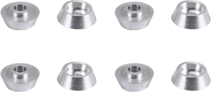 Tlily - 8 StüCk Metall Pleuel Schraube Dichtung Unterlegscheibe für C14 C24 C34 C44 mn D90 D91 D99S rc Auto, Silber