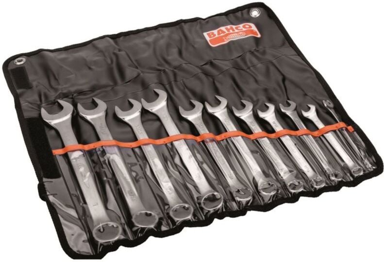 Satz Ring-Maulschlüssel, Zoll - 11-tlg., in Kunststofftasche, 3/8-1 - Bahco