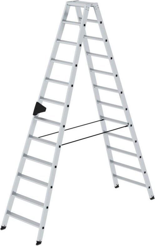 MUNK Stehleiter mit ergo-pad beidseitig begehbar 2x12 Stufen