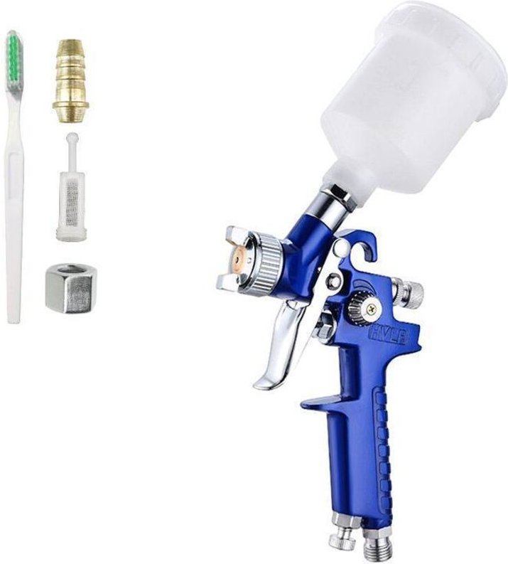 100-ml-HVLP-Farbspritzpistole, 2,0-mm-Kupferdüse mit Luftdruckregler zum Sprühen von Oberflächenbeschichtungen auf Fahrz...