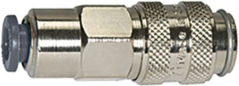 Schnellverschlusskupplung nw 5, ms vern., push-in Anschluss 8 mm - Riegler