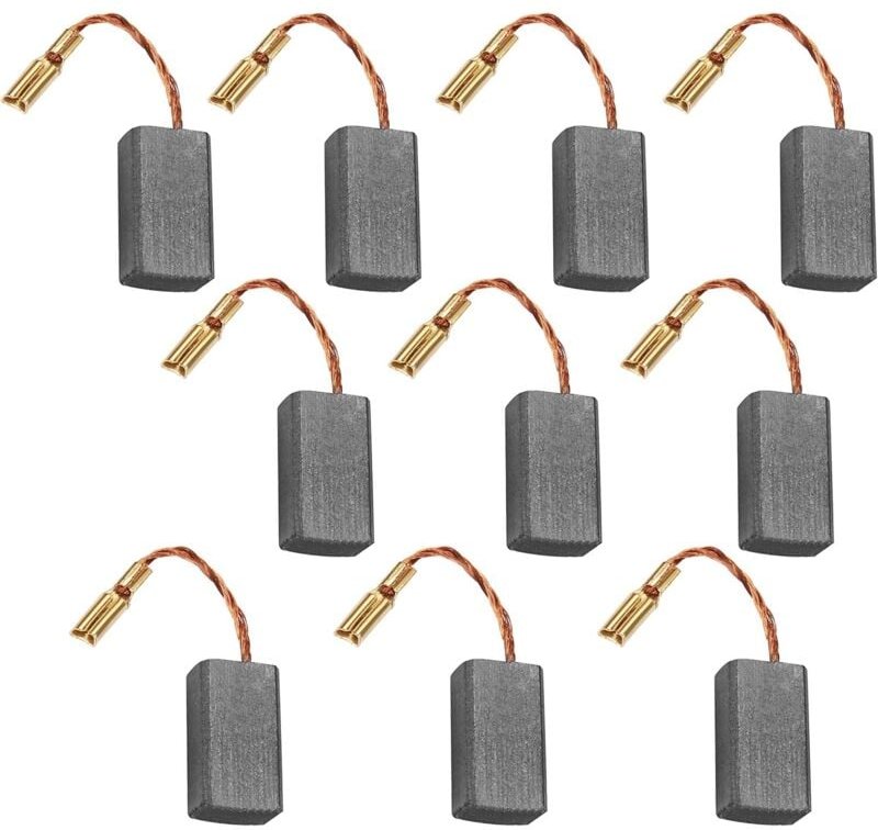 10 Stück Kohlebürsten für Winkelschleifer Elektrobürsten 05-100B/06-100/125A-5x10x15 - Sollbry