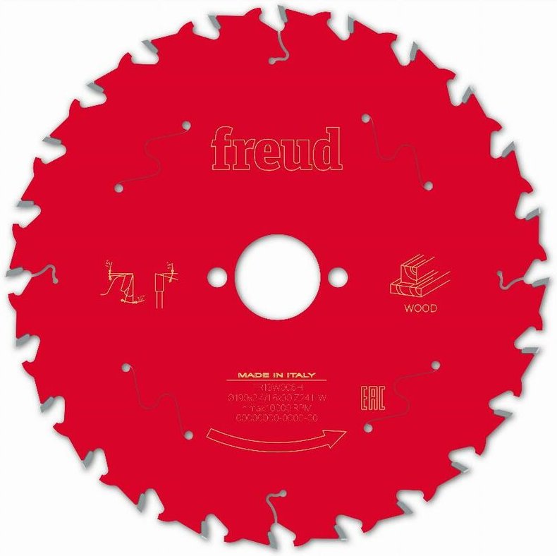 Freud - Sägeblatt für Handkreissäge Ø190 2,4/1,6 AL30 Z24 ba 15° - F03FS09717 -FR13W006H