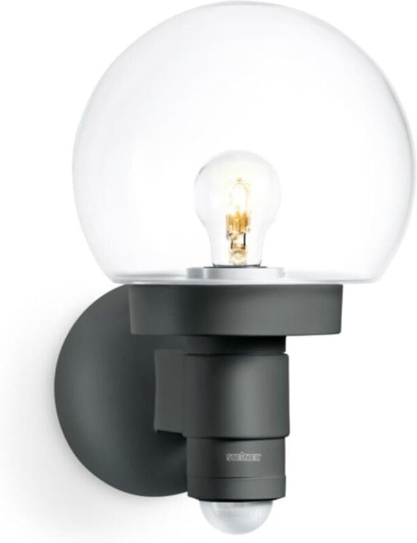 Steinel Außenleuchte L 115 S Anthrazit mit Sensor 12 m Außenleuchte mit Bewegungsmelder