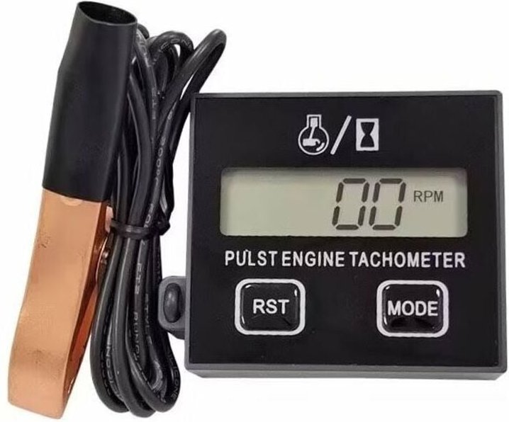 Induktiver Drehzahlmesser, 2-Takt-Digital-Drehzahlmesser, induktiver digitaler Drehzahlmesser für Kettensägen, Rasenmähe...