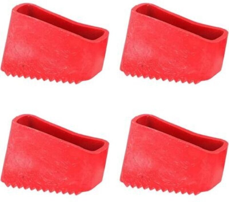 4 Stück Leiterfußabdeckungen, Gummi-Leiterfüße, für Treppen, rutschfeste Gummiabdeckungen, Leiterschutzpolster für Teles...