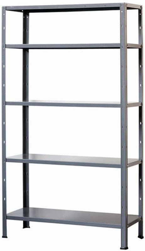 Steckregal Metal 200 x 100 5 Böden, Tragkraft 120 kg