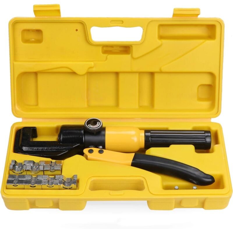 Beijiyi - Hydraulische Crimpzange, manuelles hydraulisches Crimpen, 10 Tonnen, 4–70 mm²