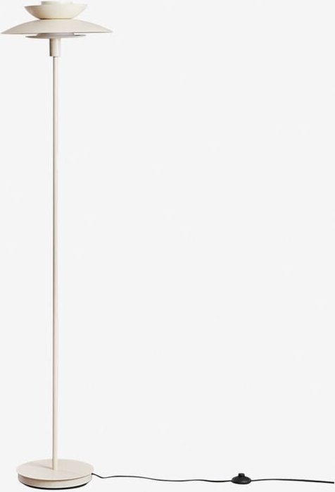 Alicia Stehlampe aus Eisen Creme-Beige - Sklum