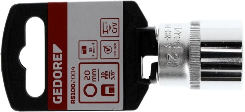 R51002004 Steckschlüsseleinsatz 3/8' 6-kant 20 mm Länge 32 mm