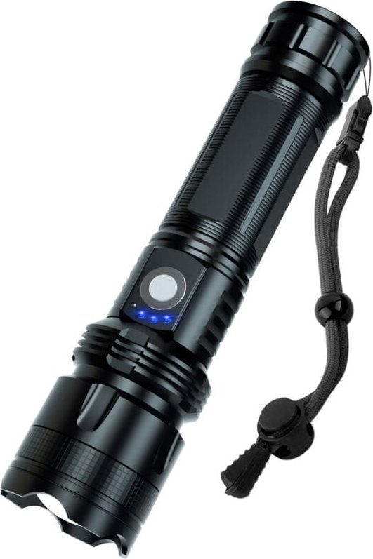 Wiederaufladbare LED-Taschenlampen mit hoher Helligkeit, 200.000 Lumen, superhelle, leistungsstarke Taschenlampen, 5 Mod...