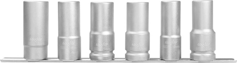 Steckschlüsselsatz 3/4" 6-kant LANG 17-27mm auf Schiene